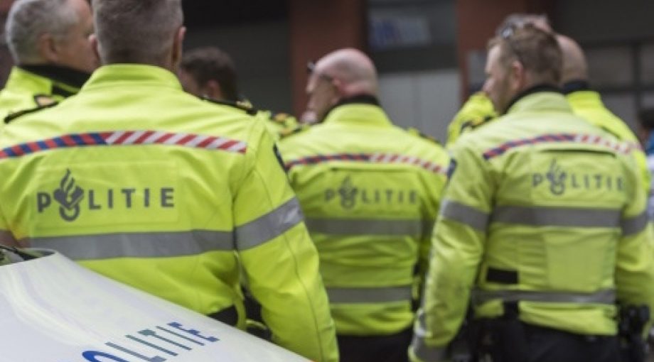 Politie uniform rug middelgroot