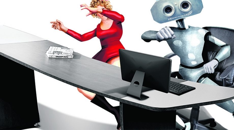 Robots robotisering vrouwen kantoor baan