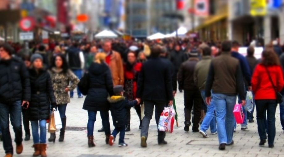 Straat winkels publiek