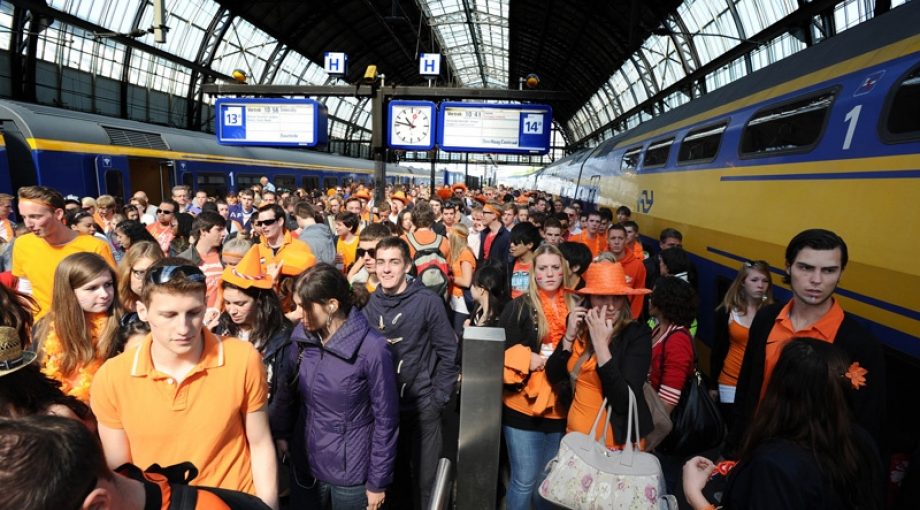 Trein koningsdag groot