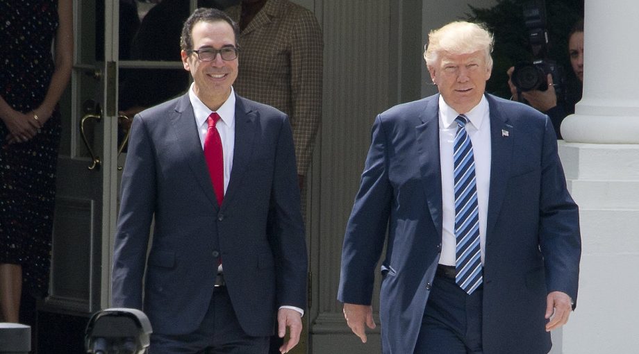 Trump Steven Mnuchin anp Ron Sachs