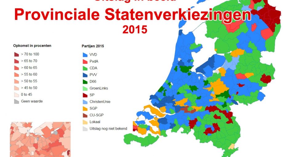 Uitslag verkiezingen per gemeente in beeld provinciale staten grafiek groot