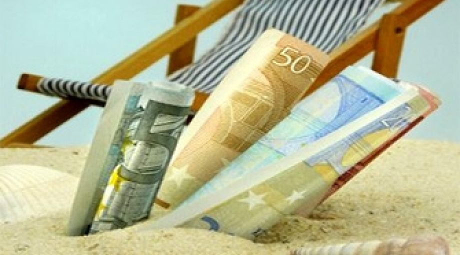 Vakantiegeld strand euro 335