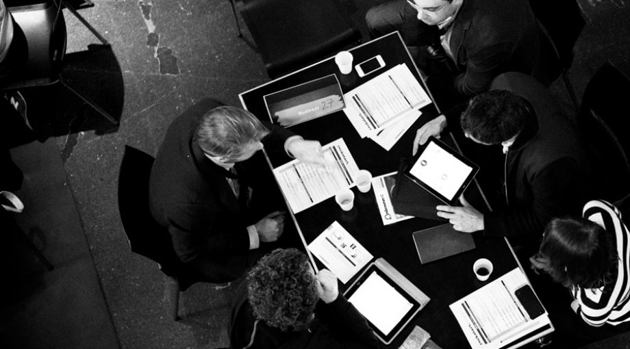 Vergaderen startup groot
