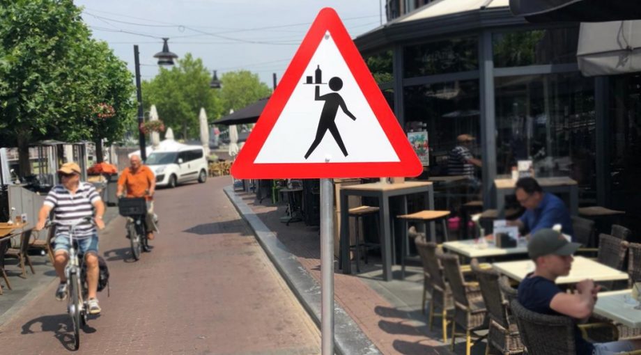 Verkeersbord helmond ober terras ed