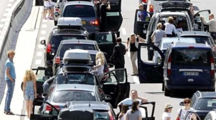 Verkeersinfarct vakantieganger 335