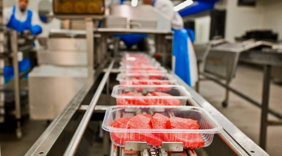 Vlees fabriek industrie groot
