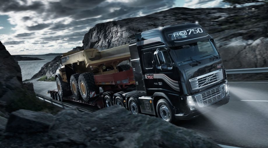 Volvo vrachtwagens bouw groot