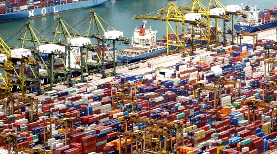 Wereldhandel containers groot