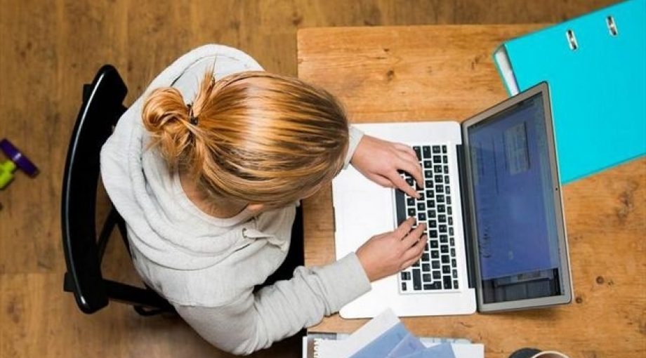Werk vrouw start up groot