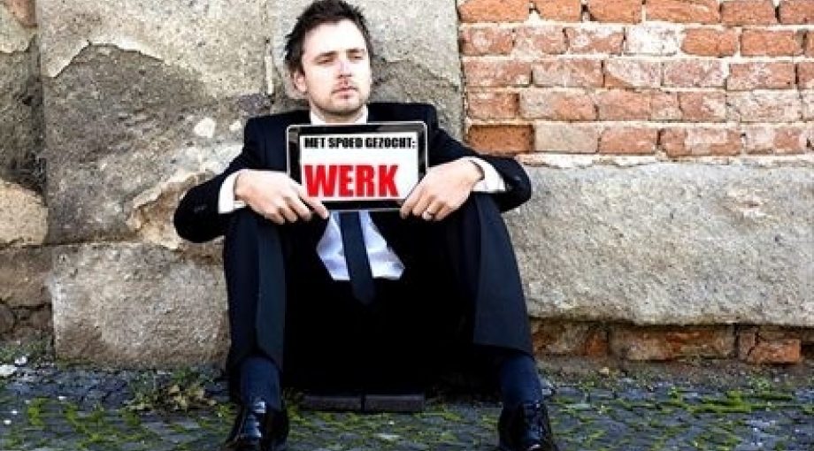 Werkloos werkloosheid groot