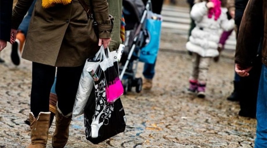 Winkelen shoppen groot