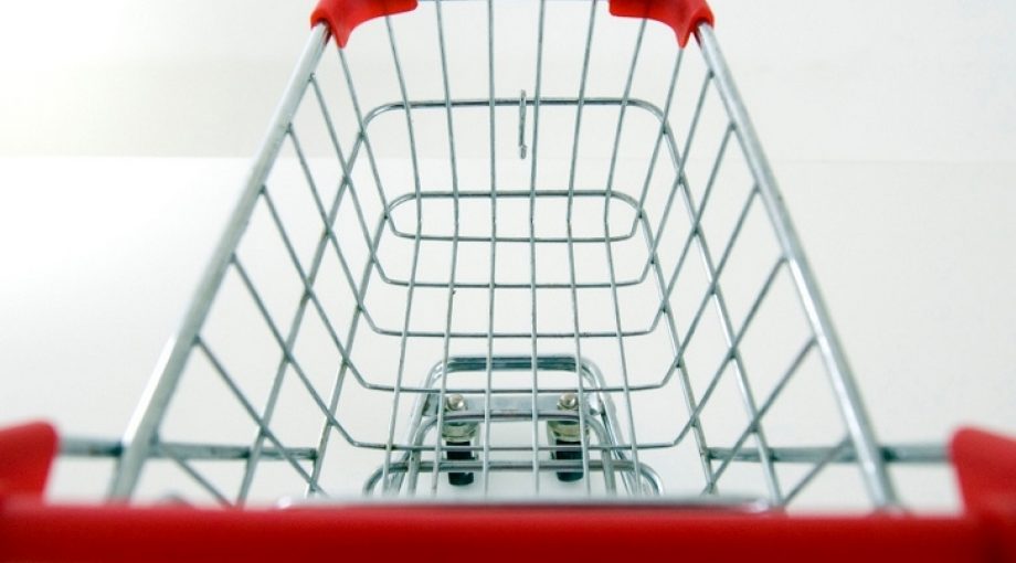 Winkelwagen supermarkt groot