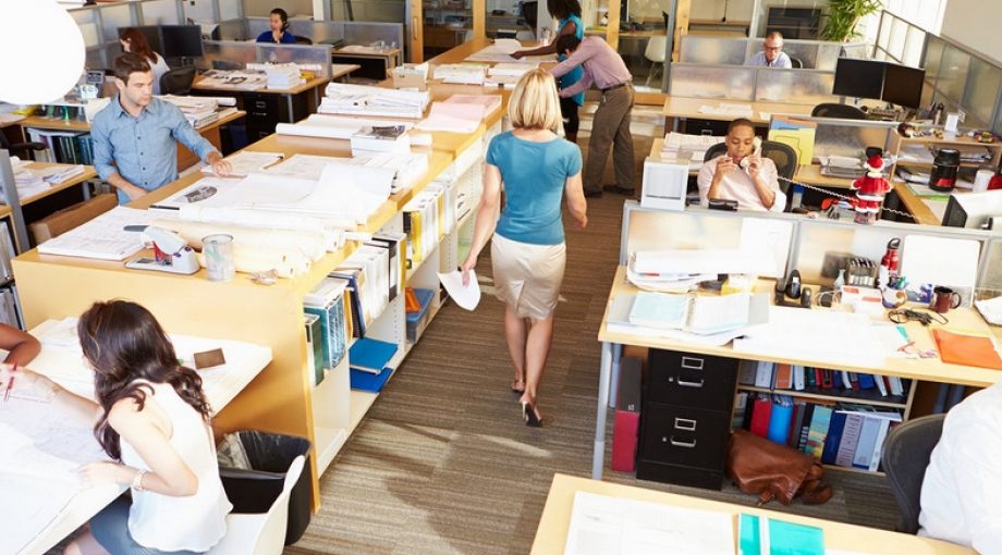 Zzp kantoor werken druk groot