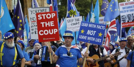 Brexit protesten