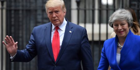 Donald trump theresa may brexit staatsbezoek london
