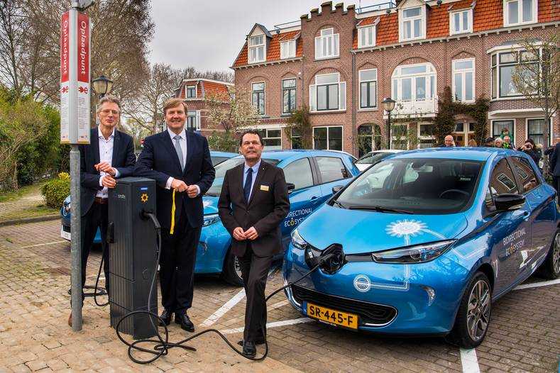 Koning willem alexander laadpaal