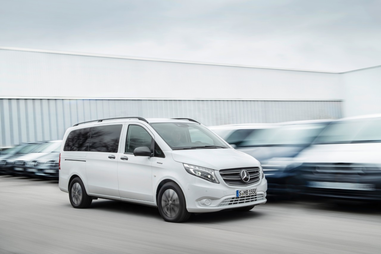 Mercedesbenz evito wit elektrisch bestelwagen