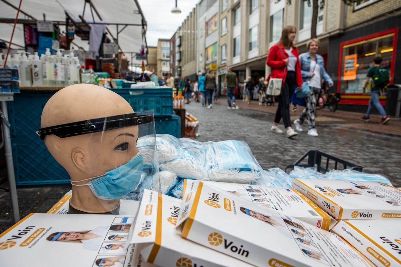Mondkapjes coronavirus winkelgebieden rivm
