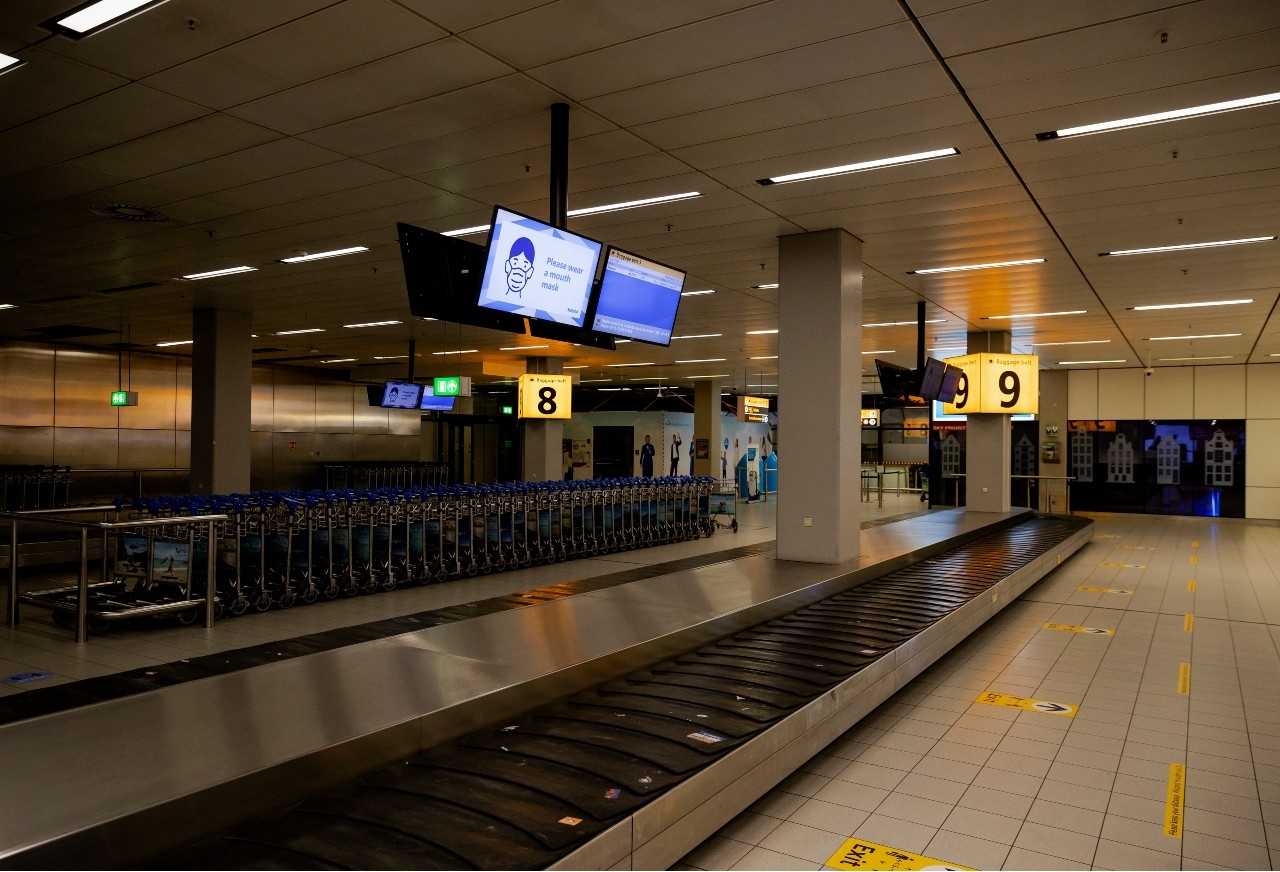 Schiphol corona luchthaven bagage