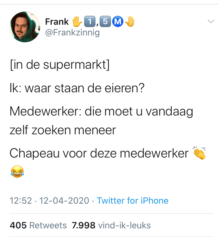 Tweet vakkenvuller paaseieren