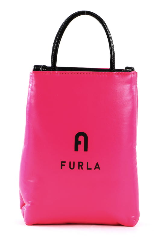 FURLA phone bag Opportunity Vertical Crossbody Bag Neon Pink