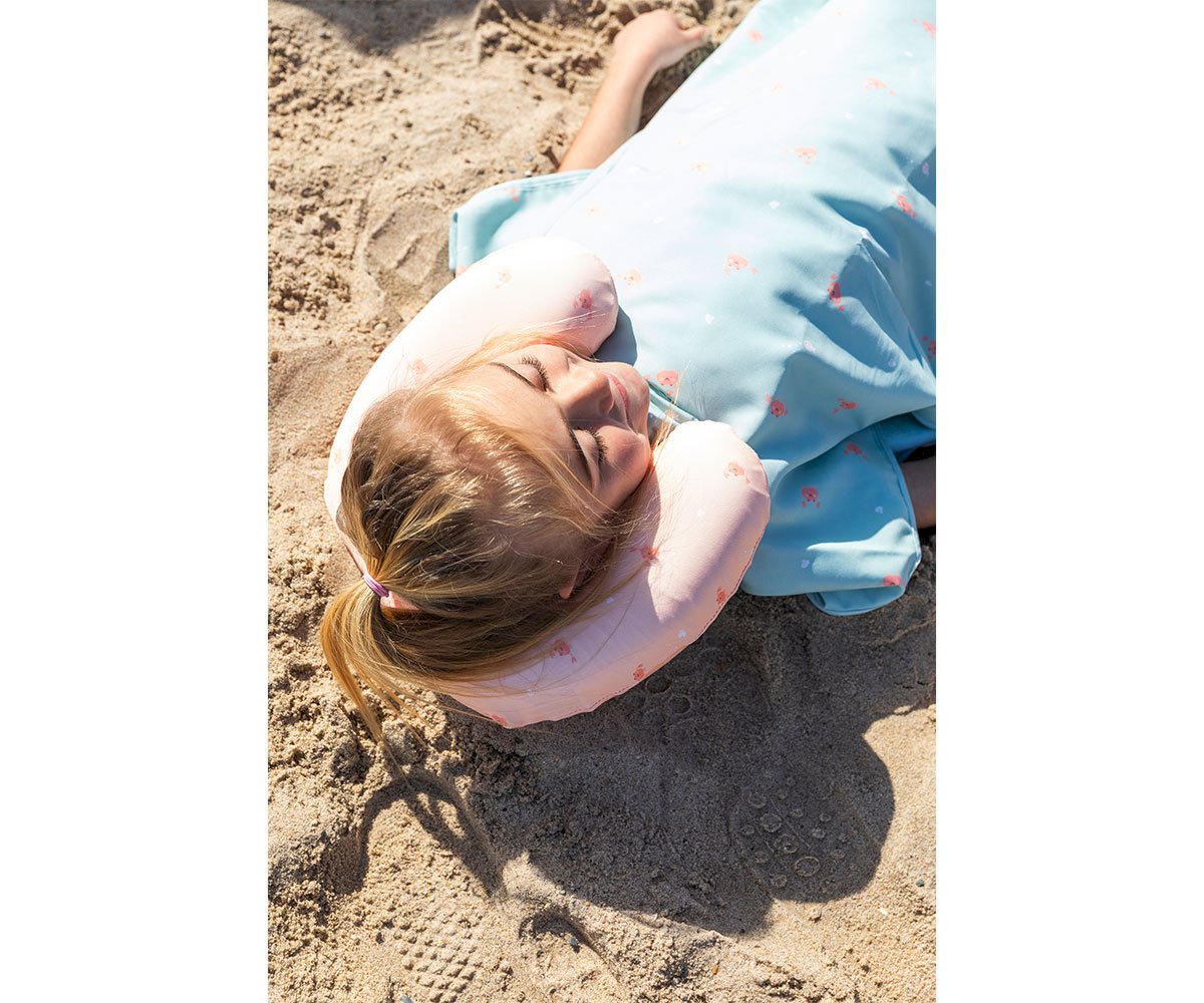 Almofada de viagem Crab Coral