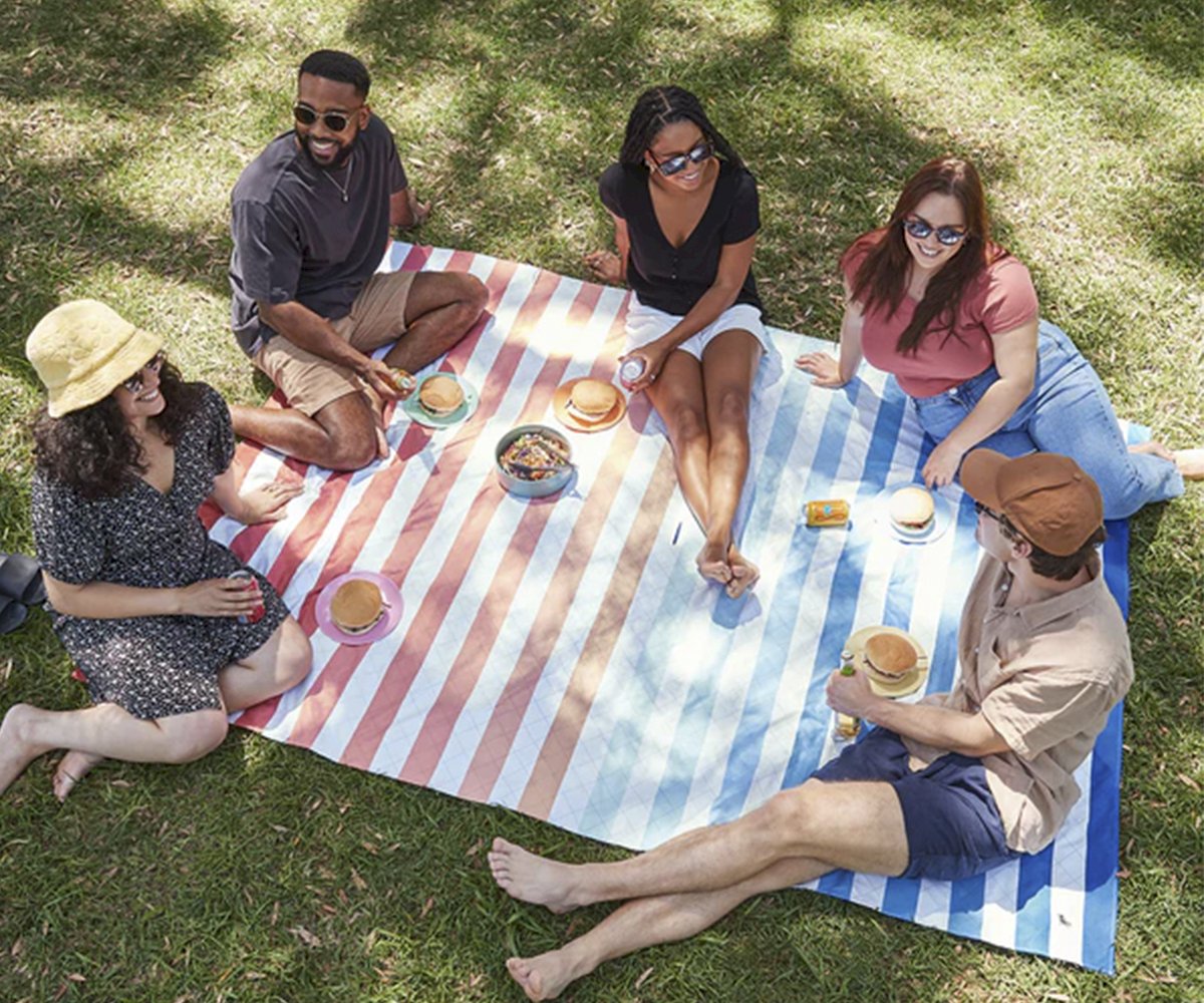 Tappetino Da Picnico Impermeabile 140x200cm - Coperta Spiaggia Multiuso Per Escursioni, Campeggio E Giornate Al Parco - Foto 5
