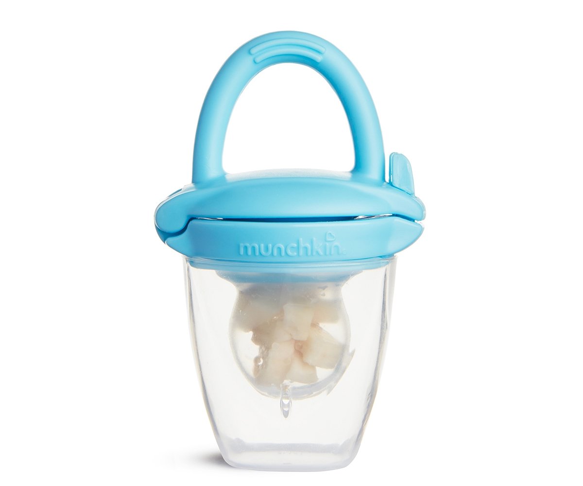 Alimentador Antiahogo Silicona Azul