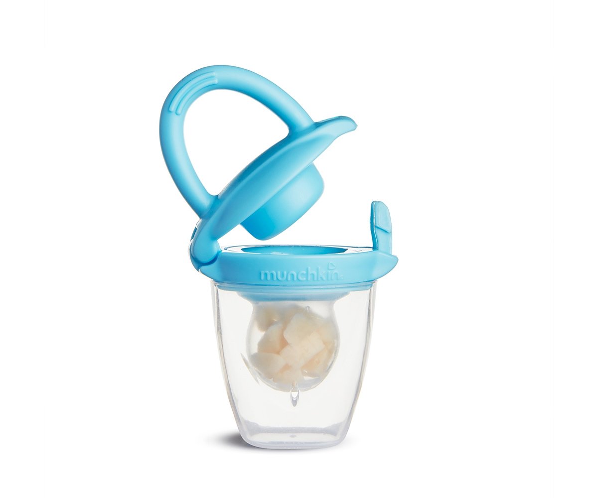 Alimentador Antiahogo Silicona Azul