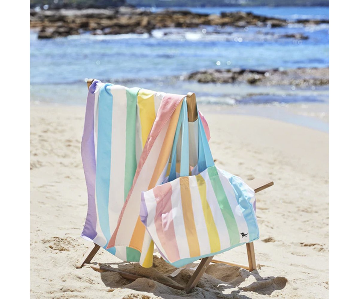 Luckits Borsa Mare Grande Rete - Borsa Spiaggia Pieghevole Con Tasche - Per Famiglie E Bambini - Foto 3