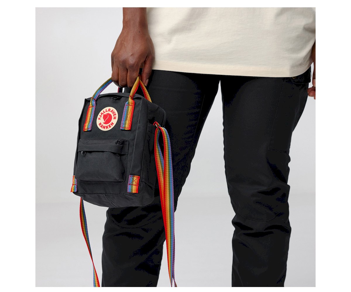 Sales Fjallraven Fjallraven Kanken Rainbow Black Kanken