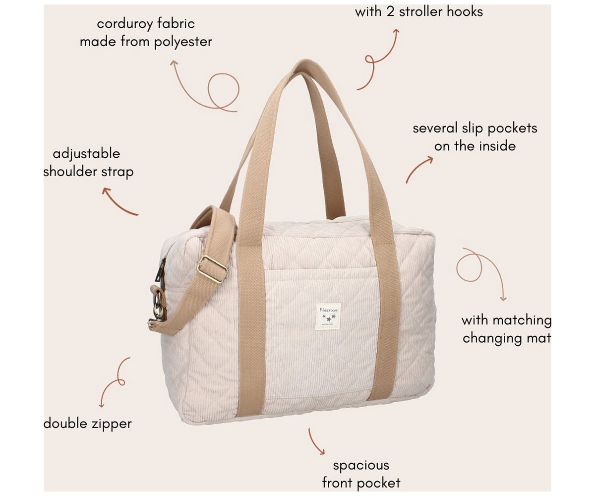 Borsa Passeggino Kidzroom Care  Milan Thinking Little Thoughts