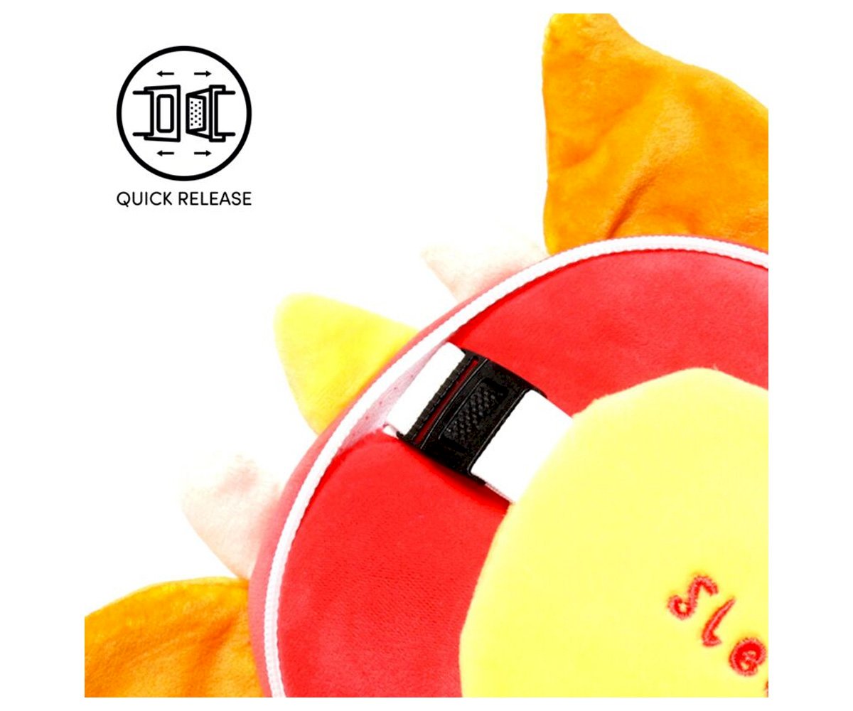 Almofada de viagem Adoramals Relaxeazzz Dragon com mscara