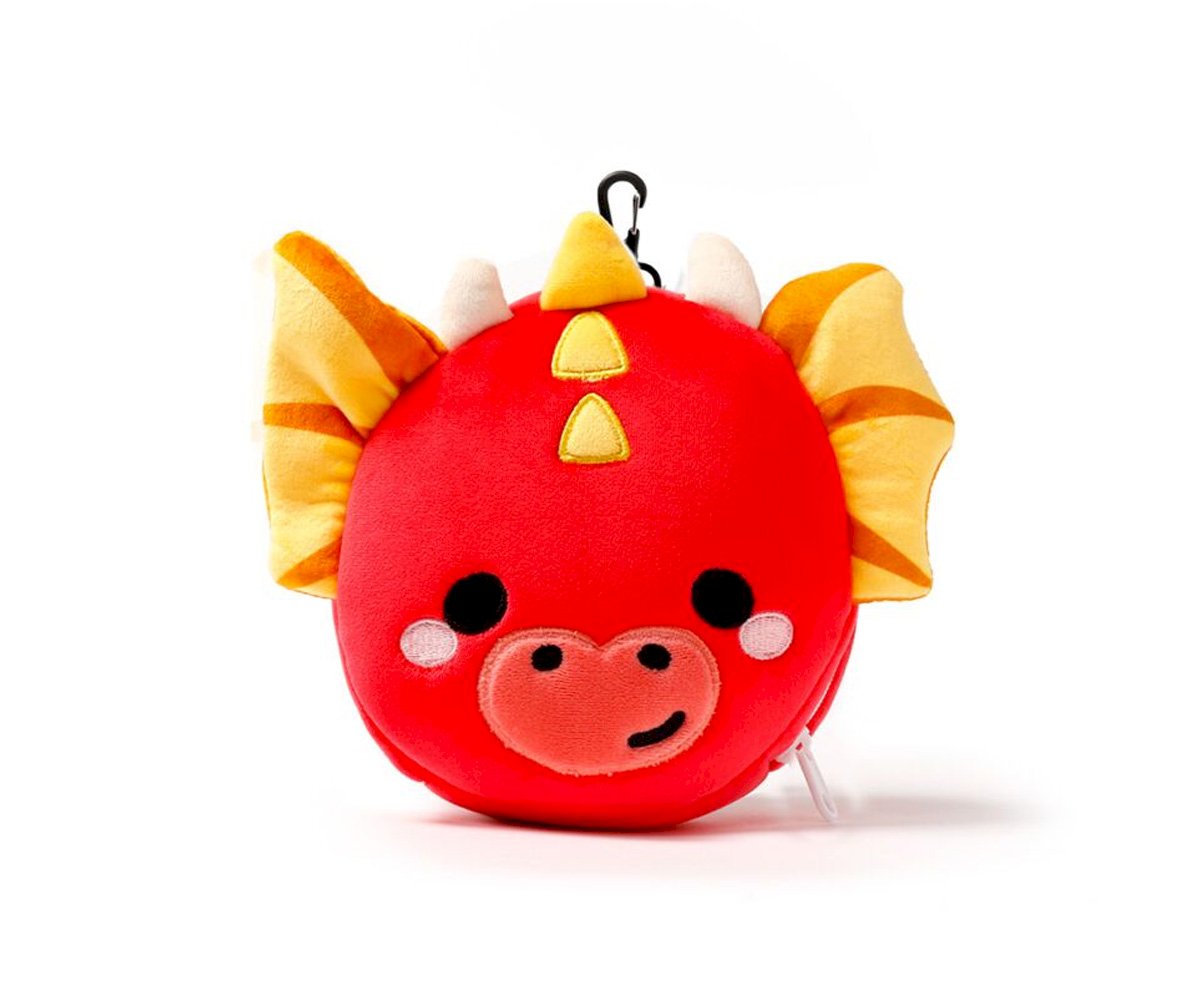 Almofada de viagem Adoramals Relaxeazzz Dragon com mscara