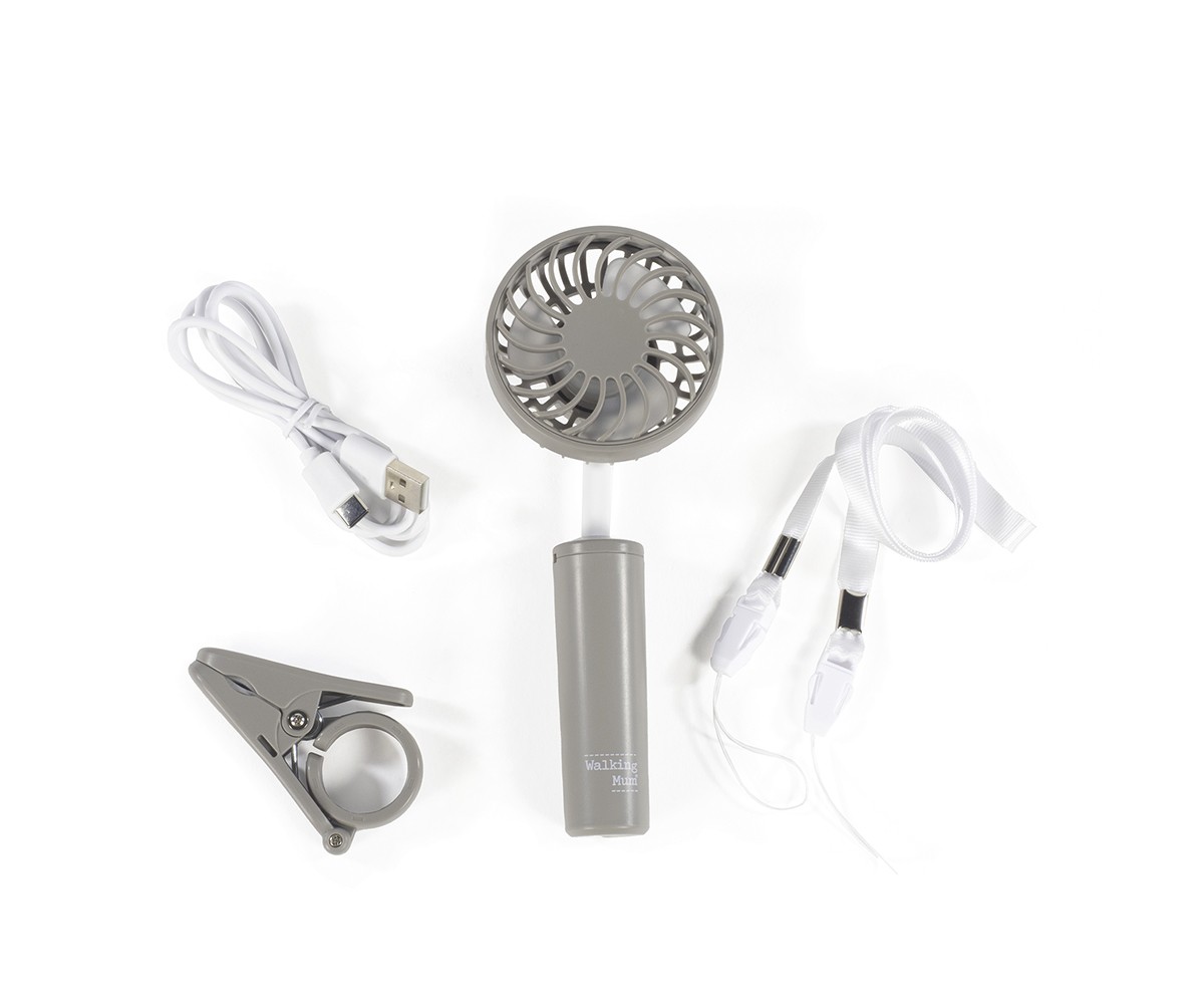 Ventilatore Da Passeggino Portatile - Clip Girevole 360° Con Treppiede, 3 Velocità, Ricaricabile - Foto 9