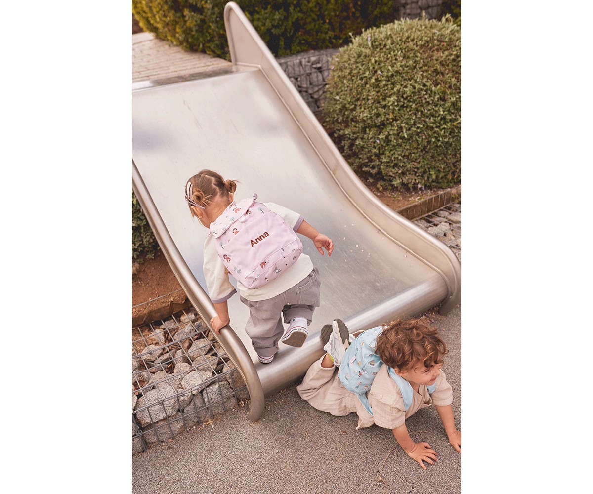 Mochila Pequea Tela Geometric Nature Personalizable