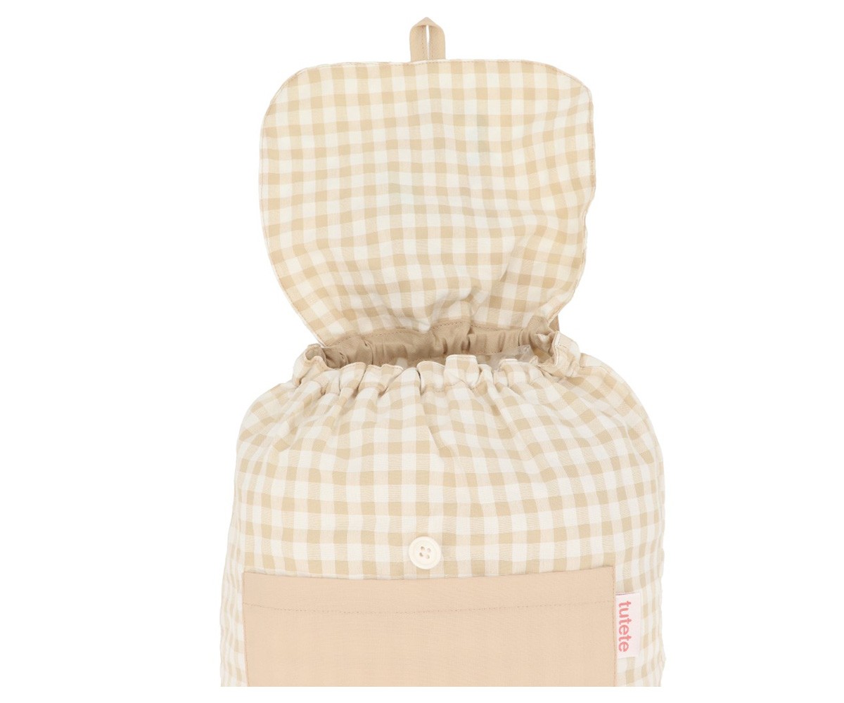 Petit Sac  Dos Vichy Funny Letters Personnalisable