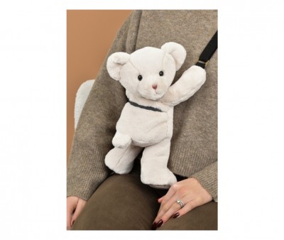 Sac Ours en Peluche Beige 30 cm