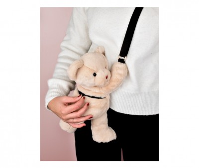 Sac Ours en Peluche Beige 30 cm