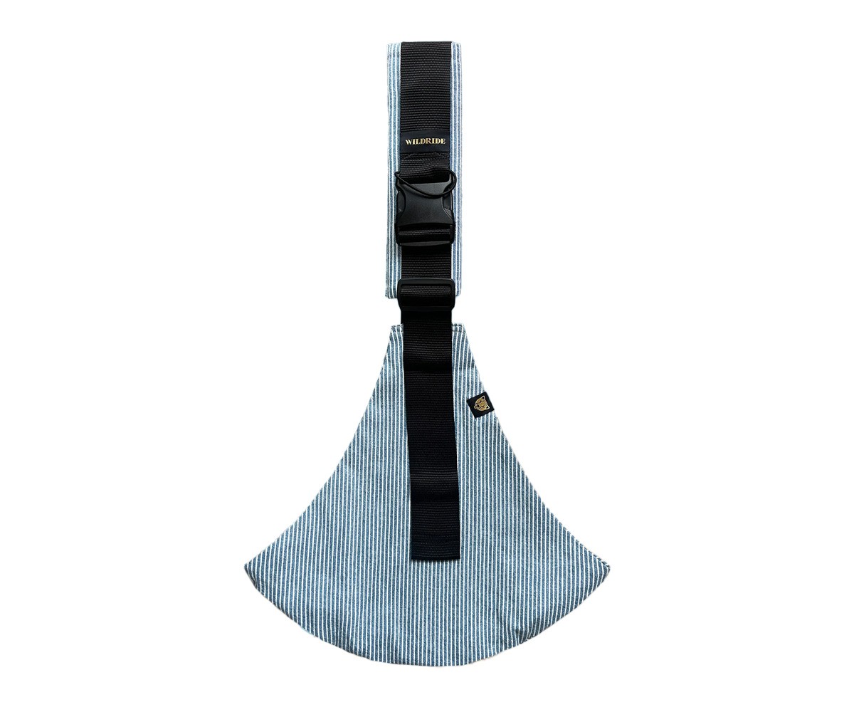 Portabebs Bandolera Wildride Light Denim Stripes