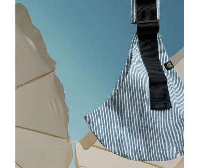 Portabebs Bandolera Wildride Light Denim Stripes