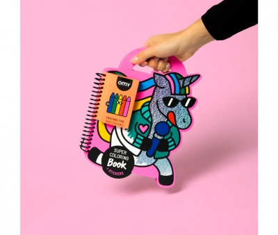Libro OMY con Pinturas y Pegatinas Lily