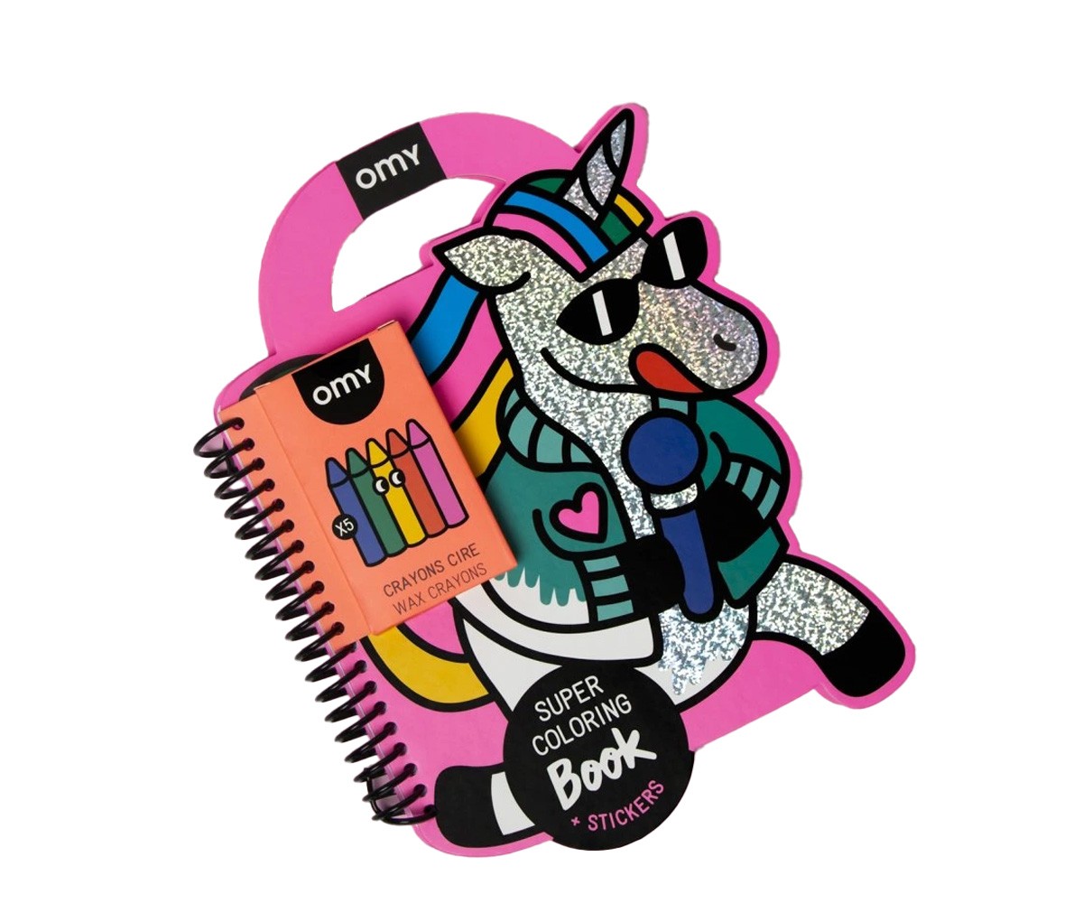 Libro OMY con Pinturas y Pegatinas Lily