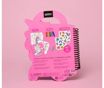 Libro OMY con Pinturas y Pegatinas Lily