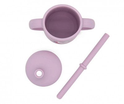 Taza de Silicona con Pajita Unicornio 120ml