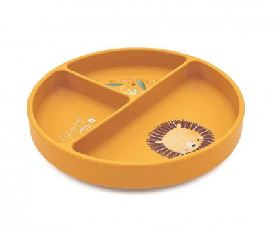 Plato de Silicona con Compartimentos Len