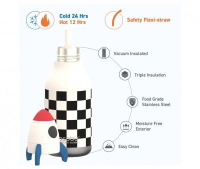 Botella Trmica Bestie Rocketship 460 ml