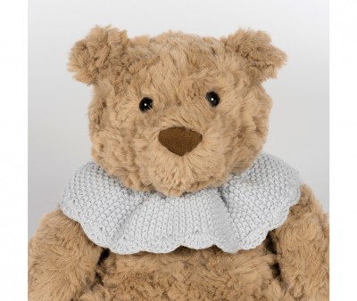 Peluche Plush Bear Tricot Blue