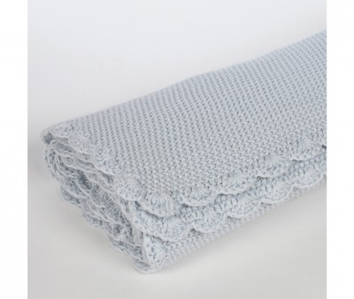 Manta Arrullo Tricot Blue Personalizable